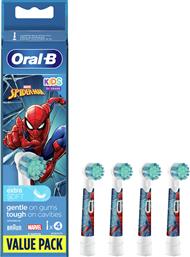 Oral-B Ανταλλακτικό για Ηλεκτρική Οδοντόβουρτσα Kids Spiderman για 3+ χρονών 4τμχ από το e-shop