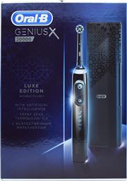 Oral-B Genius X 20000 Luxe Edition Ηλεκτρική Οδοντόβουρτσα με Χρονομετρητή και Αισθητήρα Πίεσης Black