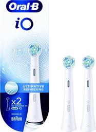 Oral-B iO Ultimate Clean White Ανταλλακτικές Κεφαλές για Ηλεκτρική Οδοντόβουρτσα 319795 2τμχ από το Public