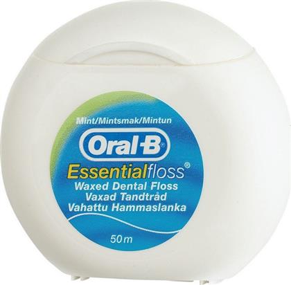 Oral-B Essential Floss Κερωμένο Οδοντικό Νήμα με Γεύση Μέντα 50m από το Esmarket