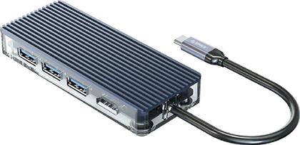 Orico WB-6TS USB-C Docking Station με HDMI 4K Γκρι