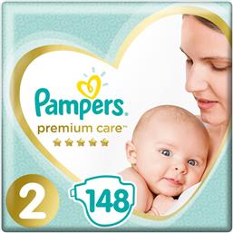 Pampers Premium Care Πάνες με Αυτοκόλλητο No. 2 για 4-8kg 148τμχ
