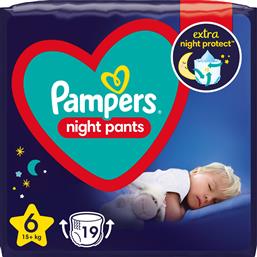 Pampers Night Pants Πάνες Βρακάκι No. 6 για 15+kg 19τμχ από το ΑΒ Βασιλόπουλος