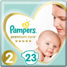 Pampers Premium Care Πάνες με Αυτοκόλλητο No. 2 για 4-8kg 23τμχ