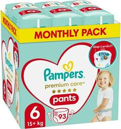 Pampers Premium Care Premium Care Pants Πάνες Βρακάκι No. 6 για 15+kg 93τμχ
