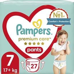 Pampers Premium Care Πάνες Βρακάκι No. 7 για 17+kg 27τμχ από το Pharm24