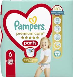 Pampers Premium Care Pants Πάνες Βρακάκι No. 6 για 15+kg 31τμχ από το e-Fresh
