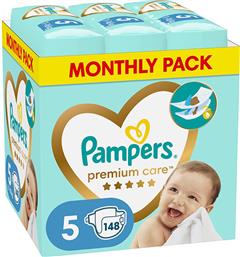 Pampers Premium Care Premium Care Πάνες με Αυτοκόλλητο No. 5 για 11-16kg 148τμχ από το Pharm24