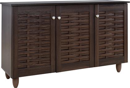 Ξύλινη Παπουτσοθήκη Iggy με 3 Ράφια Wenge 114x34x68cm