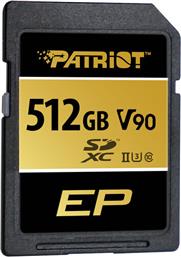 Patriot EP SDXC 512GB Class 10 U3 V90 UHS-II από το e-shop