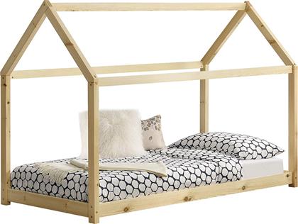 Παιδικό Κρεβάτι Τύπου Montessori Μονό για Στρώμα 90x200cm Φυσικό Layla