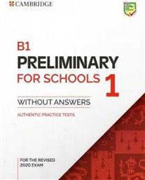 Pet Preliminary for Schools 1 Student's Book Revised 2020 από το Plus4u