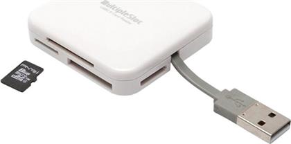 PNY AXP 724 Card Reader USB 2.0 για SD/microSD/MemoryStick/CompactFlash/xD Λευκό από το Polihome