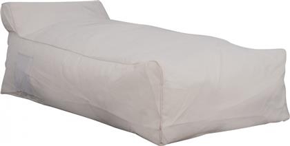 Πουφ Κρεβάτι Wadelin Λευκό 190x80x60cm