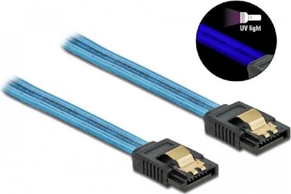 Powertech 7-Pin SATA III male - 7-Pin SATA III male Cable 0.7m Μπλε (CAB-W037) από το Public