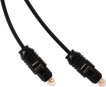 Powertech Optical Audio Cable TOS male - TOS male Μαύρο 5m (CAB-O004)