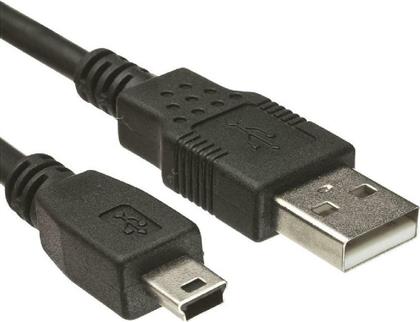 Powertech USB 2.0 Cable USB-A male - mini USB-B male Μαύρο 1.5m (CAB-U025) από το Public