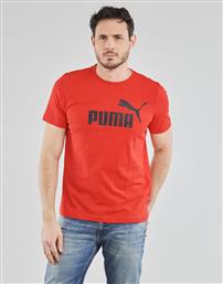 Puma Ανδρικό T-shirt Κόκκινο με Λογότυπο