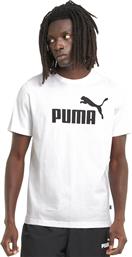 Puma Ανδρικό T-shirt Λευκό Με Στάμπα από το Outletcenter