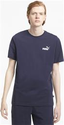 Puma Ανδρικό T-shirt Navy Μπλε με Λογότυπο από το Zakcret Sports