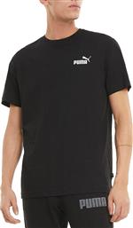 Puma Ess Ανδρικό T-shirt Μαύρο με Λογότυπο από το Zakcret Sports