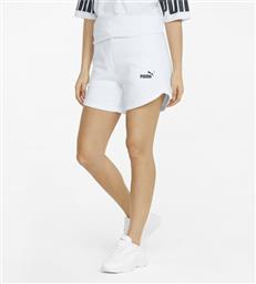 Puma Essentials 5'' Αθλητικό Γυναικείο Ψηλόμεσο Σορτς Λευκό από το Cosmos Sport