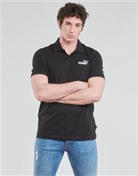 Puma Essentials Ανδρικό T-shirt Κοντομάνικο Polo Μαύρο