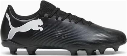 Puma Future 7 Play FG/AG Χαμηλά Ποδοσφαιρικά Παπούτσια με Τάπες Μαύρα