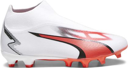 Puma Ultra Match+ Ll FG/AG Ψηλά Ποδοσφαιρικά Παπούτσια με Τάπες Λευκά