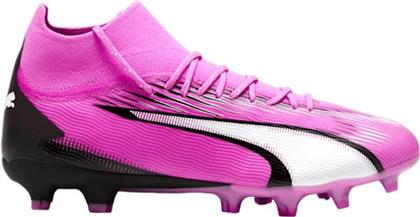 Puma Ultra Pro FG/AG Ψηλά Ποδοσφαιρικά Παπούτσια με Τάπες Ροζ