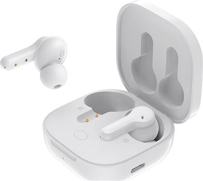 QCY T13 In-ear Bluetooth Handsfree Ακουστικά με Αντοχή στον Ιδρώτα και Θήκη Φόρτισης Λευκά από το Plus4u