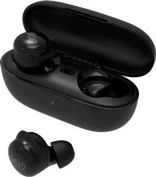 QCY T17 In-ear Bluetooth Handsfree Ακουστικά με Θήκη Φόρτισης Μαύρα από το Plus4u