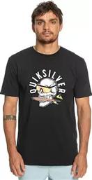 Quiksilver Ανδρικό T-shirt Μαύρο με Στάμπα από το Spartoo
