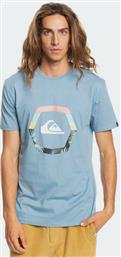Quiksilver Uprise Ανδρικό T-shirt FADED DENIM με Λογότυπο