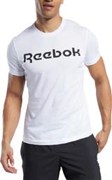 Reebok Graphic Series Linear Ανδρικό T-shirt Λευκό με Λογότυπο από το Cosmos Sport