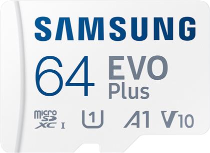 Samsung Evo Plus (2021) microSDXC 64GB Class 10 U1 V10 A1 UHS-I με αντάπτορα από το Public