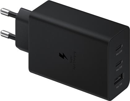 Samsung Φορτιστής Χωρίς Καλώδιο με Θύρα USB-A και 2 Θύρες USB-C 65W Power Delivery Μαύρος (Trio) από το e-shop