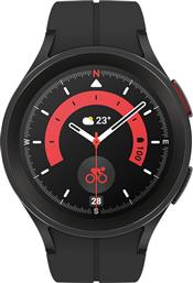 Samsung Galaxy Watch5 Pro Titanium 45mm Αδιάβροχο με Παλμογράφο (Black) από το e-shop