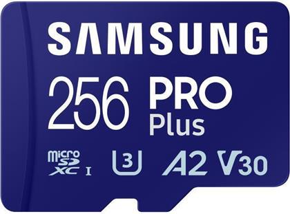 Samsung Pro Plus (2023) microSDXC 256GB Class 10 U3 V30 A2 UHS-I με USB Reader