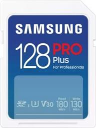 Samsung PRO Plus Full Size SDXC 128GB Class 10 U3 V30 UHS-I από το e-shop