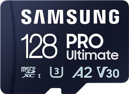 Samsung PRO Ultimate microSDXC 128GB Class 10 U3 V30 A2 UHS-I με αντάπτορα από το e-shop