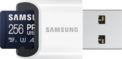 Samsung PRO Ultimate microSDXC 256GB Class 10 U3 V30 A2 UHS-I με USB Reader