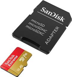 Sandisk Extreme Pro microSDXC 256GB U3 V30 A2 UHS-I με αντάπτορα από το e-shop