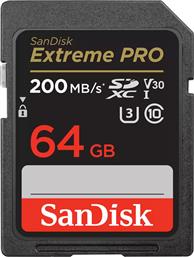 Sandisk Extreme Pro SecureDigital SDXC 64GB Class 10 U3 V30 UHS-I από το e-shop