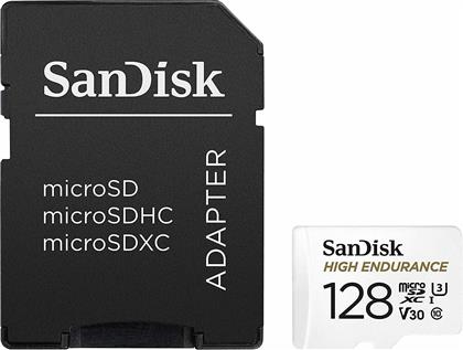 Sandisk High Endurance microSDXC 128GB Class 10 U3 V30 UHS-I με αντάπτορα από το e-shop