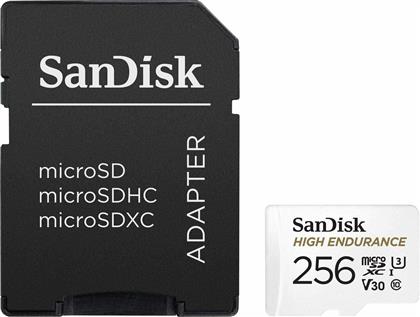Sandisk High Endurance microSDXC 256GB Class 10 U3 V30 UHS-I με αντάπτορα από το e-shop