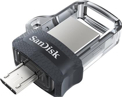 Sandisk Ultra Dual Drive M3.0 256GB USB 3.0 Stick με σύνδεση USB-A & micro USB-B Μαύρο