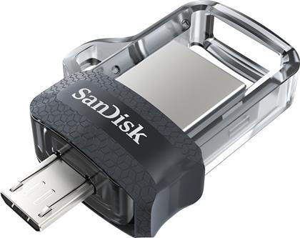 Sandisk Ultra Dual Drive M3.0 64GB USB 3.0 Stick με σύνδεση USB-A & micro USB-B Μαύρο