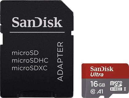 Sandisk Ultra microSDHC 16GB Class 10 A1 With Adapter Mobile