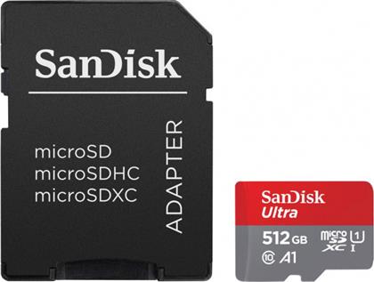 Sandisk Ultra microSDXC 512GB Class 10 U1 A1 UHS-I 140MB/s από το e-shop